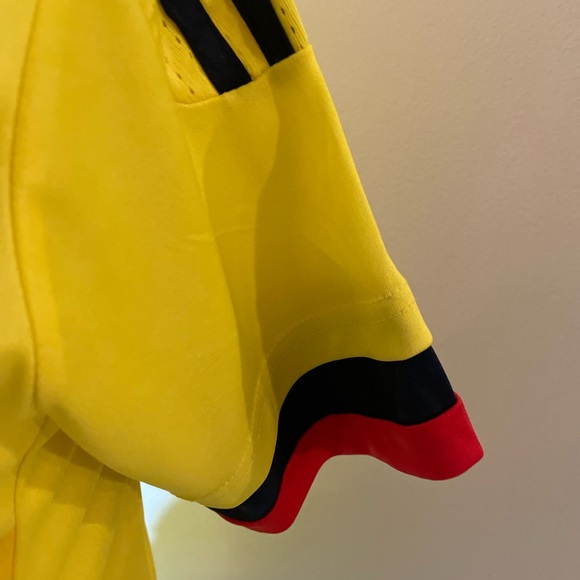 Adidas Performance Ladies Federacion Colombiana De Futbol Yellow Jersey Size XL - Picture 7 of 16